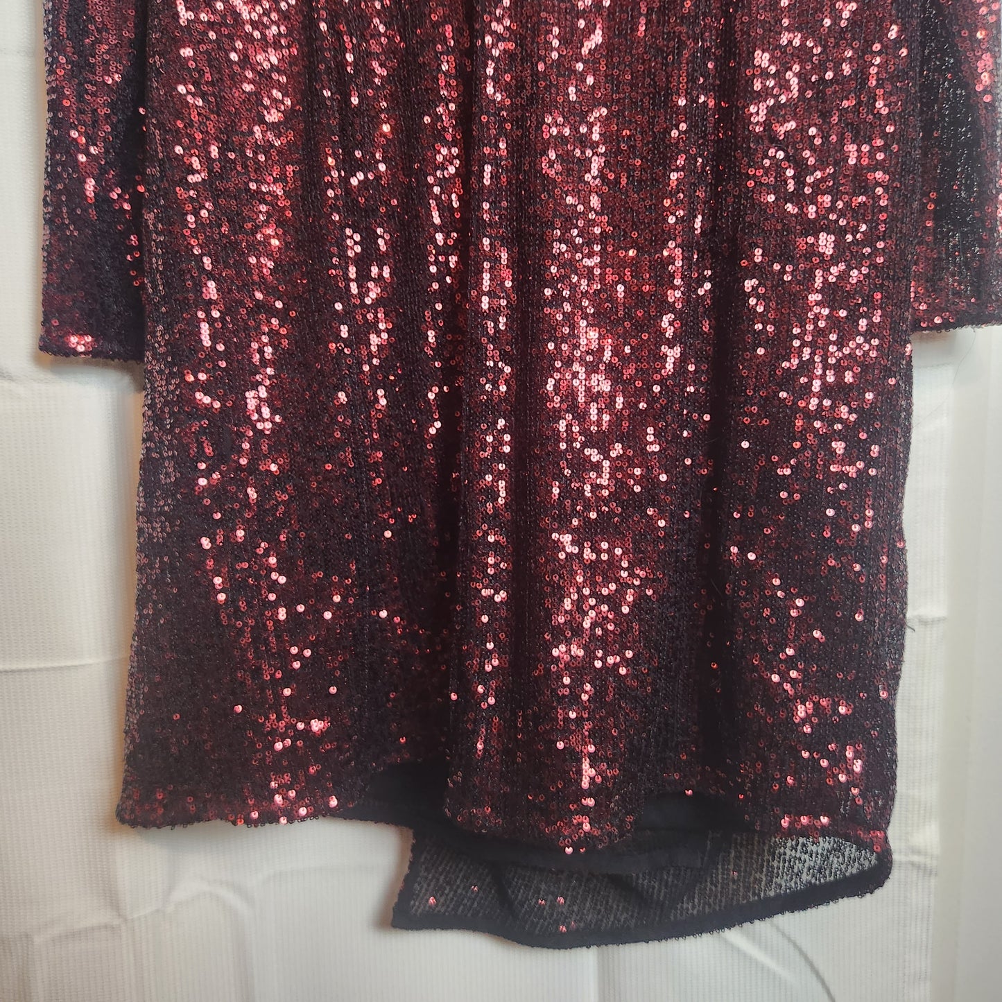 City Chic Razzle Ruby Sequin Wrap Dress BNWT Size M (18) Evening Cocktail Party