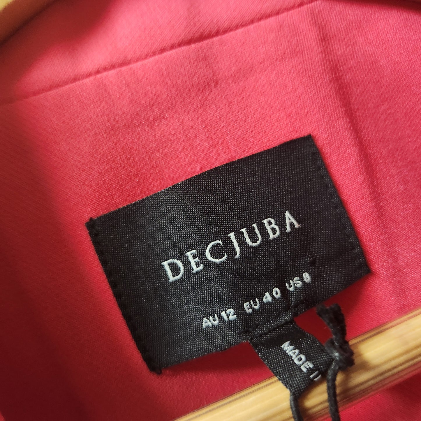 DECJUBA Carys Boyfriend Blazer Watermelon Pink | Size 12 | New With Tags
