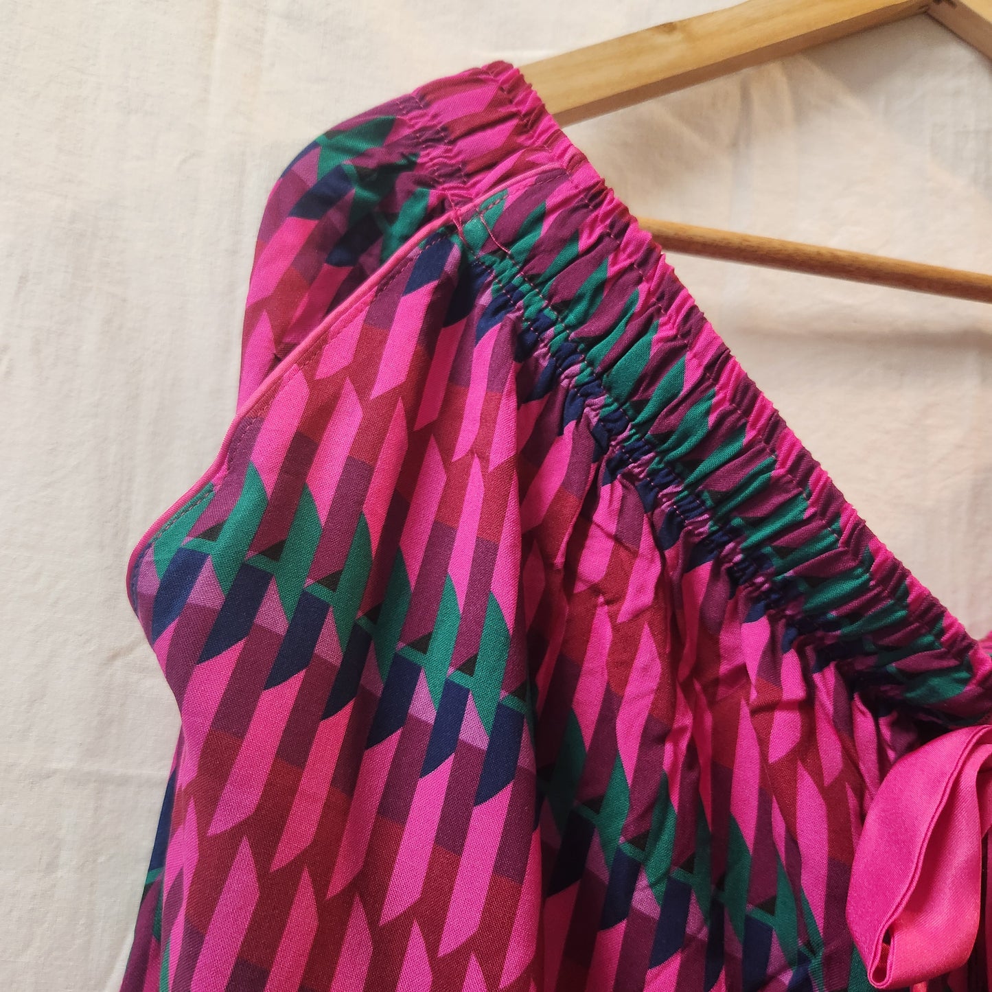 BNWT Sussan Pink Geometric Viscose Pyjama Set | BCNA Edition | XXXL