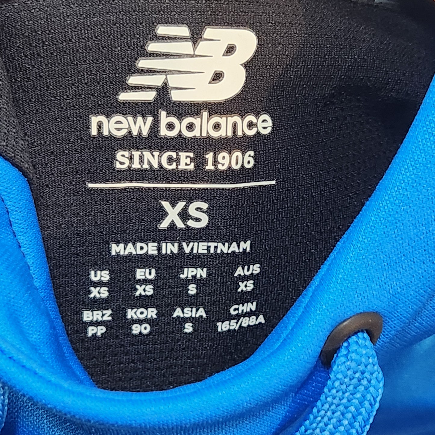 New Balance NB Heat Performance Hoodie Blue XS Pullover Activewear