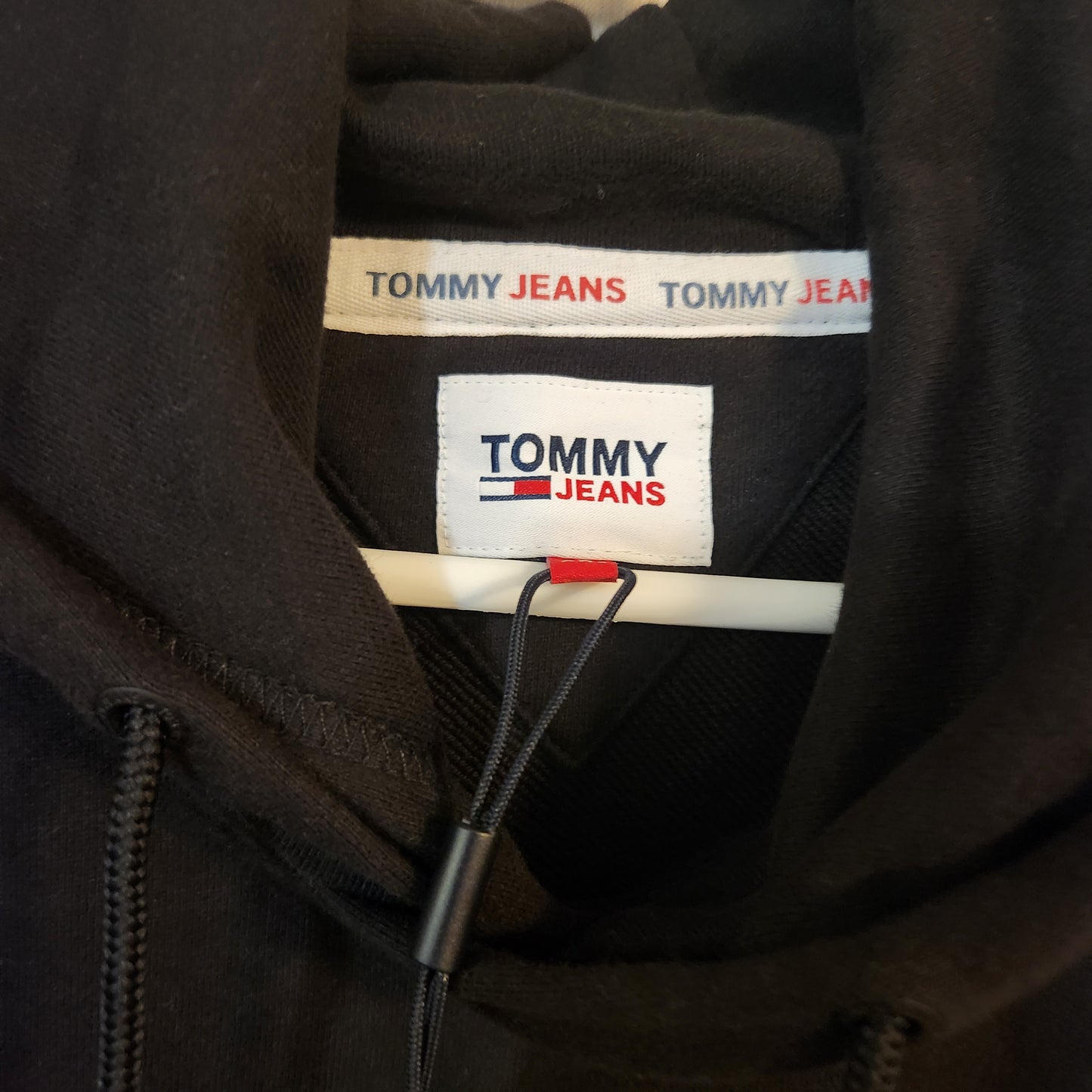 Tommy Jeans TJM Skater Prep Side Hoodie Black XXL BNWT Oversized Logo Pullover