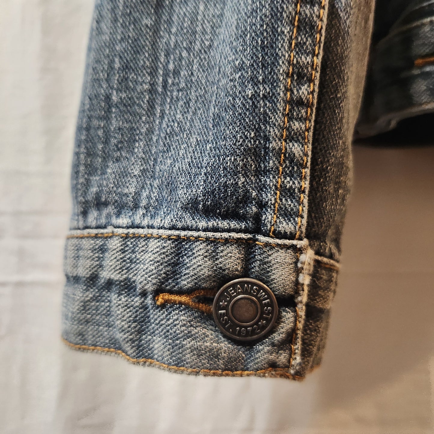 Jeans West Women's Blue Denim Jacket XL | Classic Vintage Wash 100% Cotton