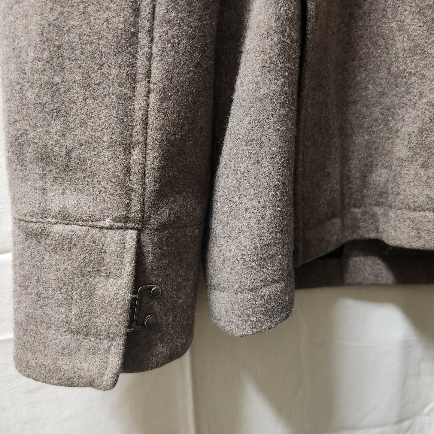 Barkers Men's Wool Blend Field Jacket Size M | Taupe Military Style Coat