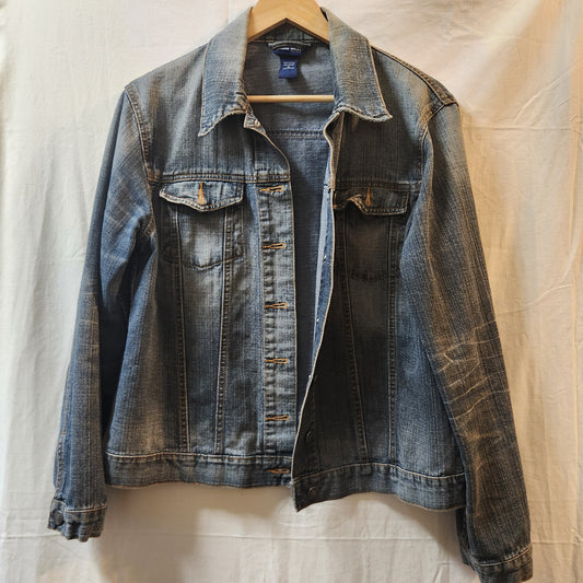 Jeans West Women's Blue Denim Jacket XL | Classic Vintage Wash 100% Cotton