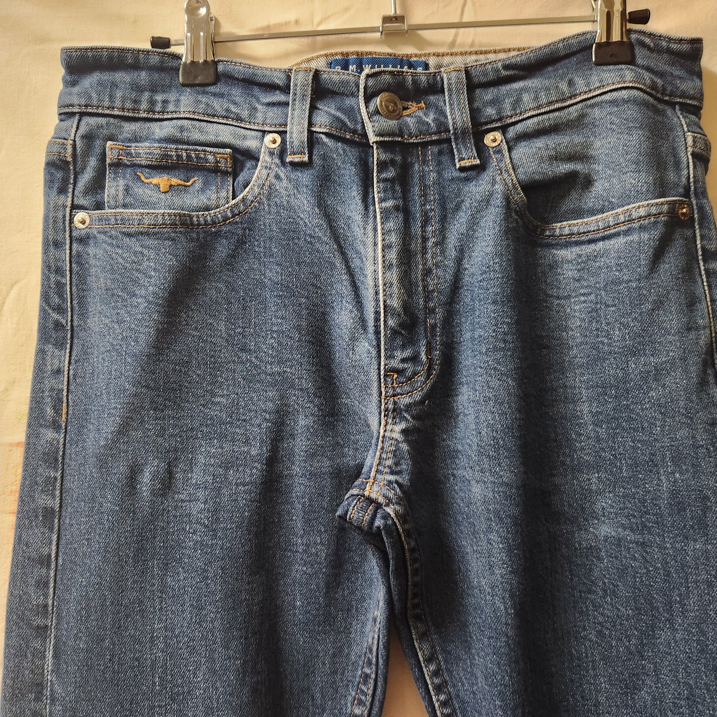 R.M. Williams Premium Denim Jeans Women's Blue Straight Leg Size 39cm Waist