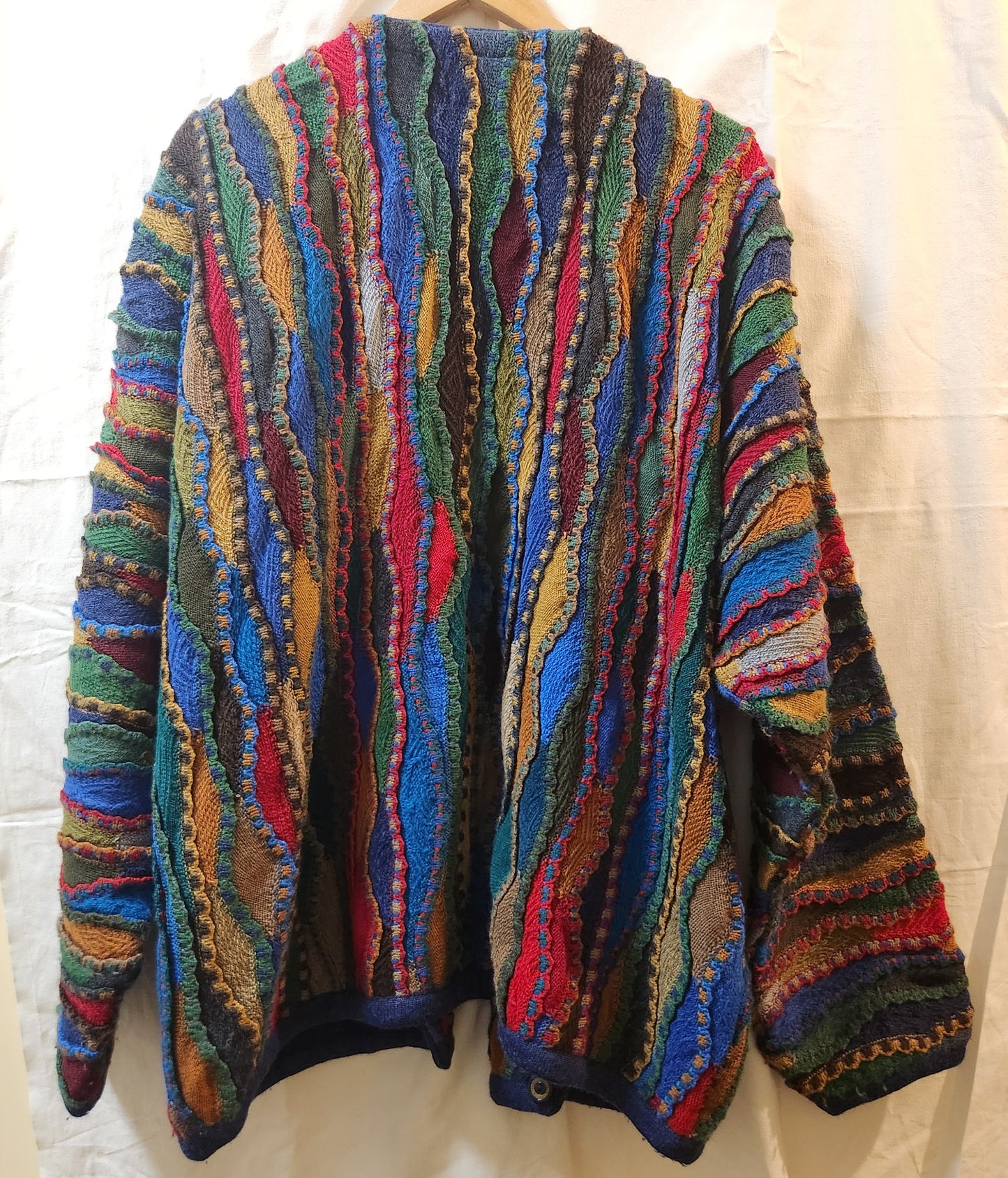 Vintage Purely Australian Woolmark Cardigan | Made in Australia | XL