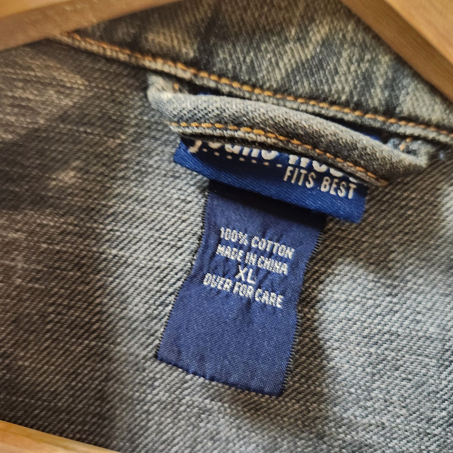 Jeans West Women's Blue Denim Jacket XL | Classic Vintage Wash 100% Cotton