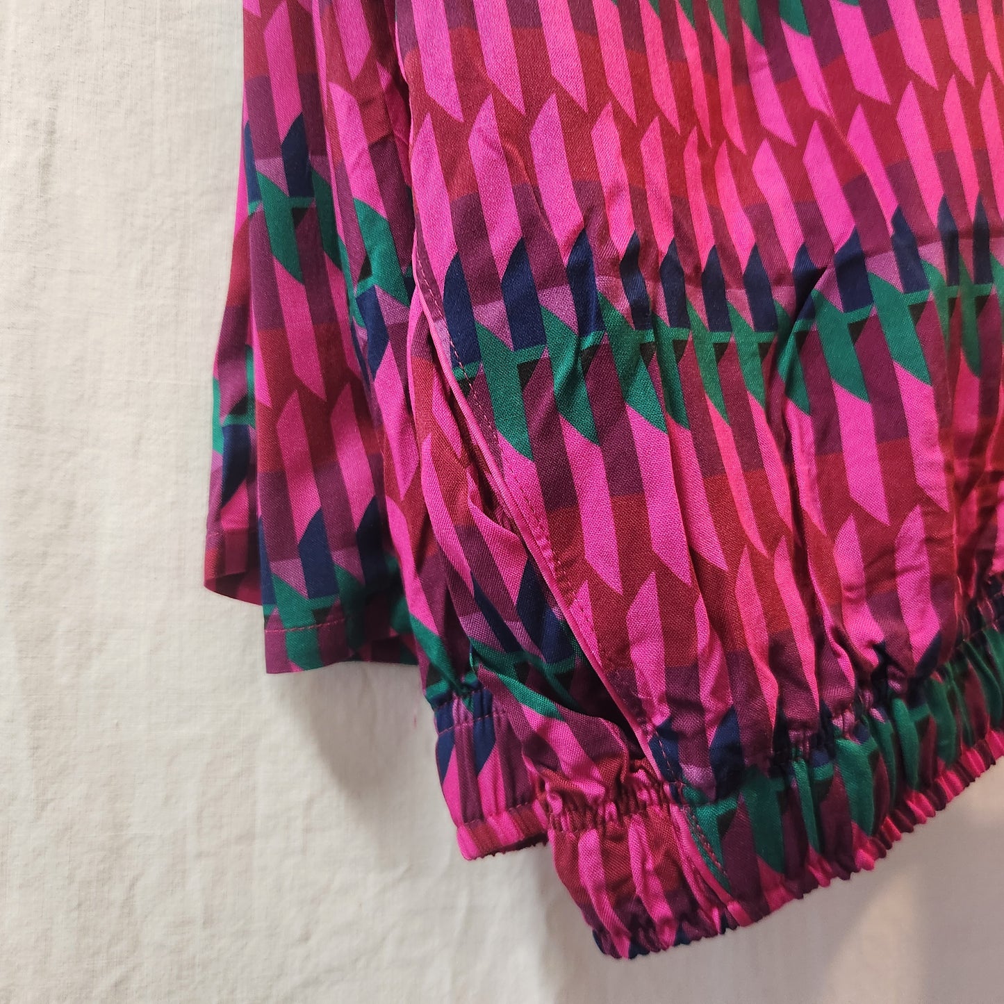BNWT Sussan Pink Geometric Viscose Pyjama Set | BCNA Edition | XXXL