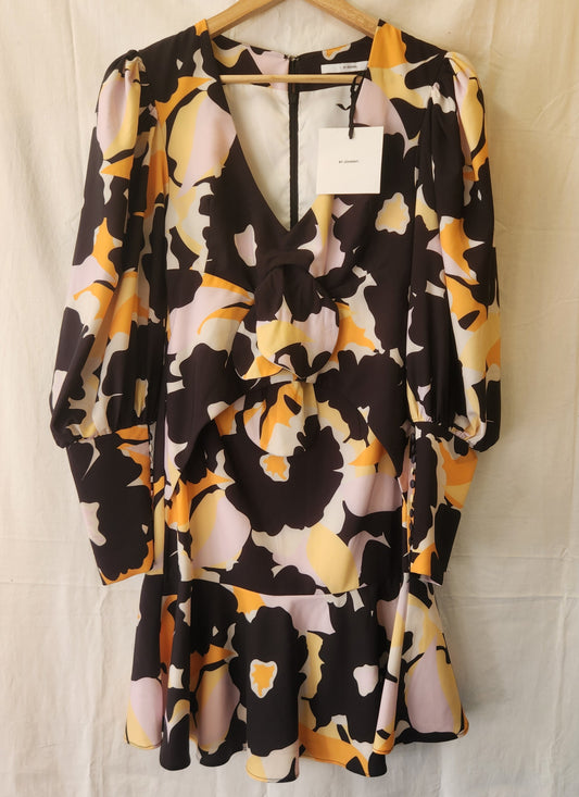 BNWT BY JOHNNY Bold Blooms Flare Mini Dress Size 10 | Style 1D2563