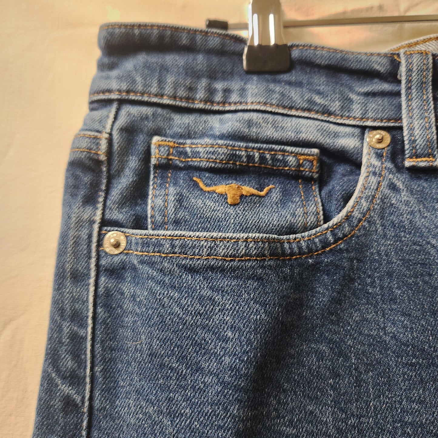 R.M. Williams Premium Denim Jeans Women's Blue Straight Leg Size 39cm Waist