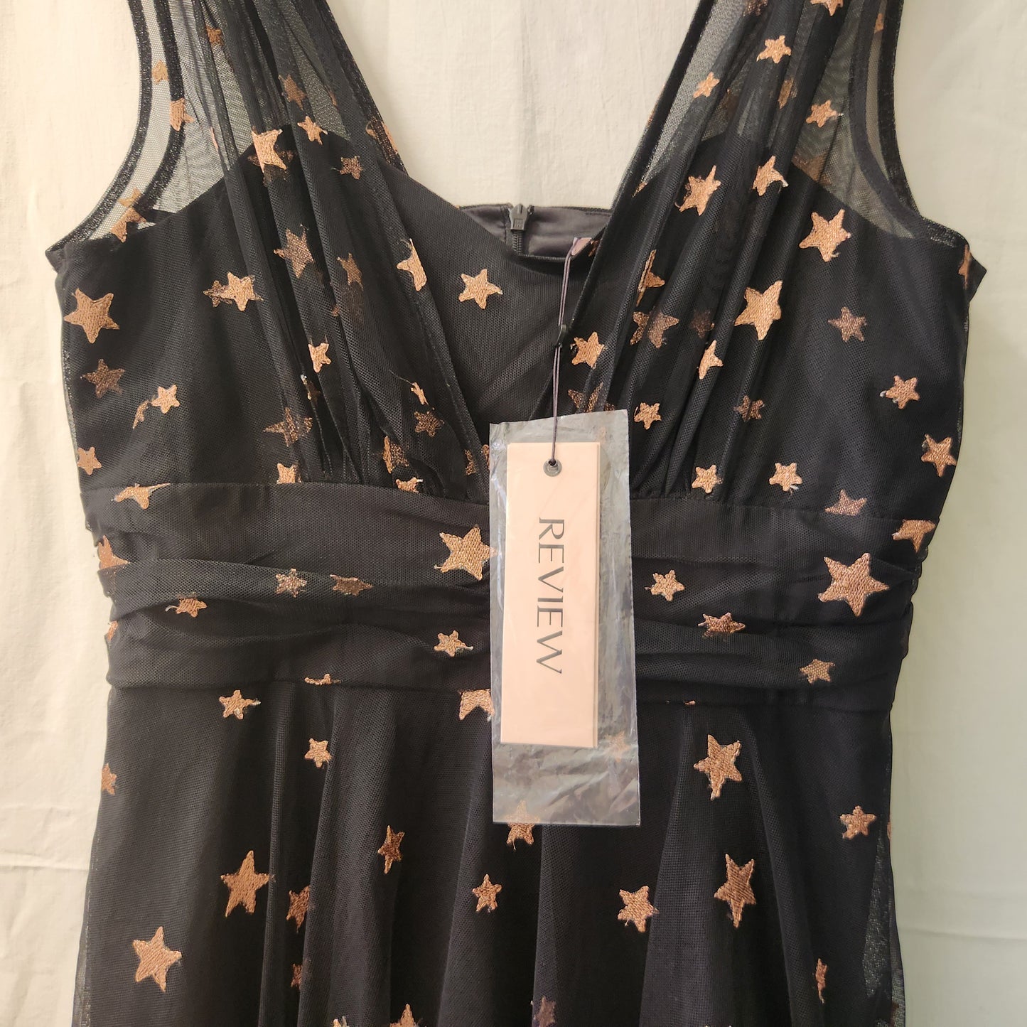 Review Wish Upon A Star Dress BNWT Size 12 Black Rose Gold Occasion Dress