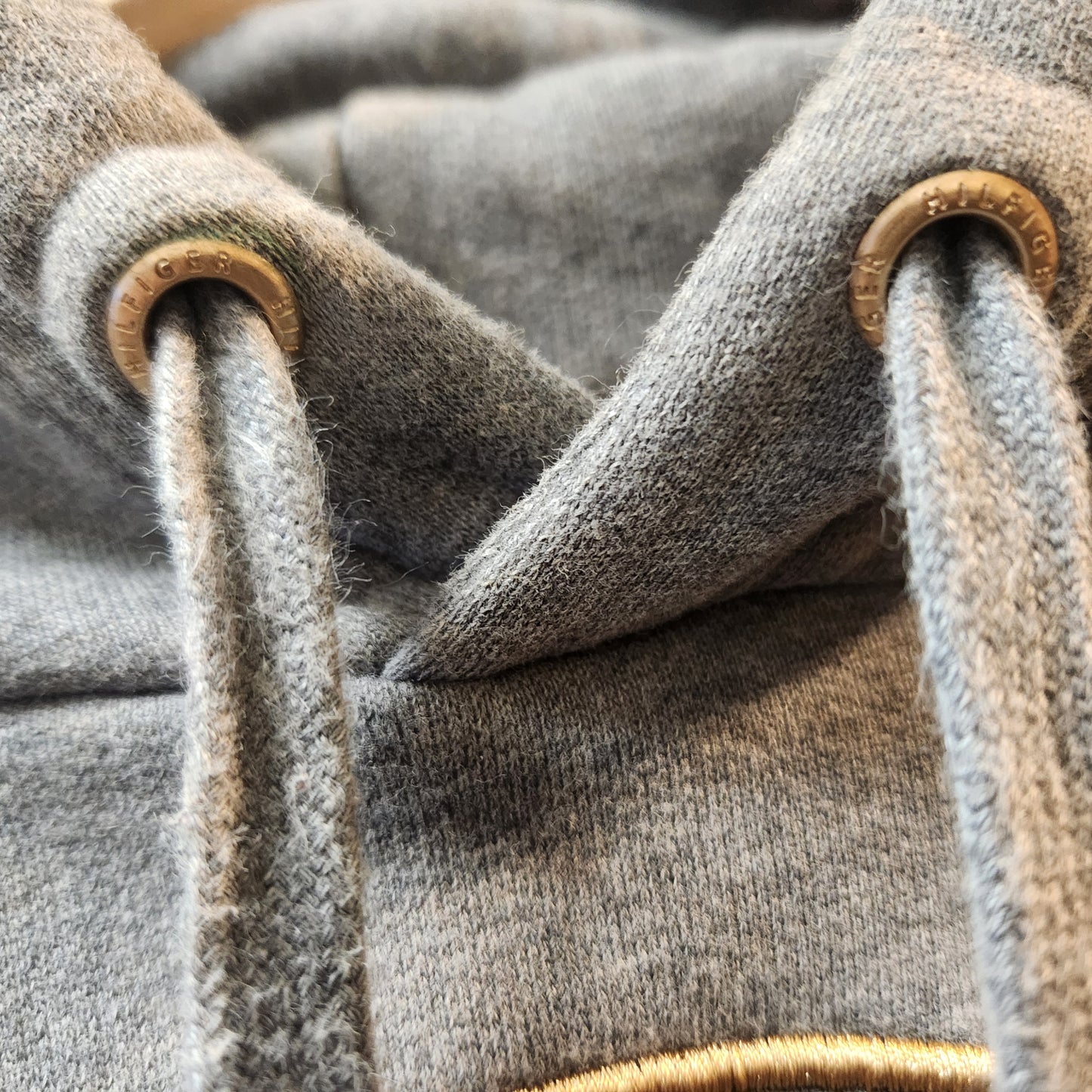 Tommy Hilfiger Heritage Crest Hoodie Grey Fleece Pullover | Women's L