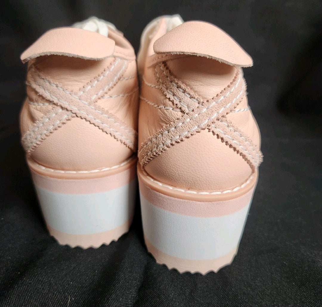 NEW Onitsuka Tiger x GCDS Mexico 66 Platform Leather Sneakers Blush Pink | Women's US 6 / EU 37 | With Box
