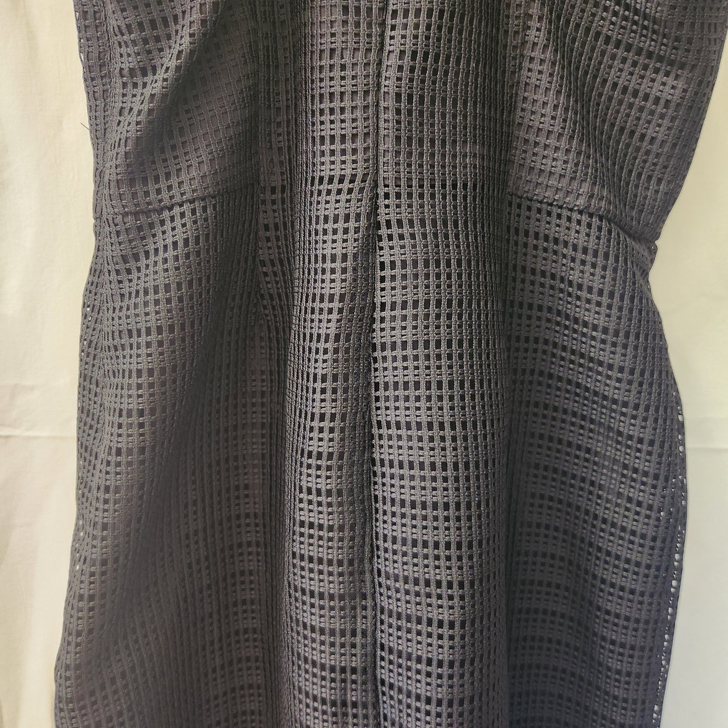 Veronika Maine Black Mesh Detail Dress | Made in Australia | Size 6