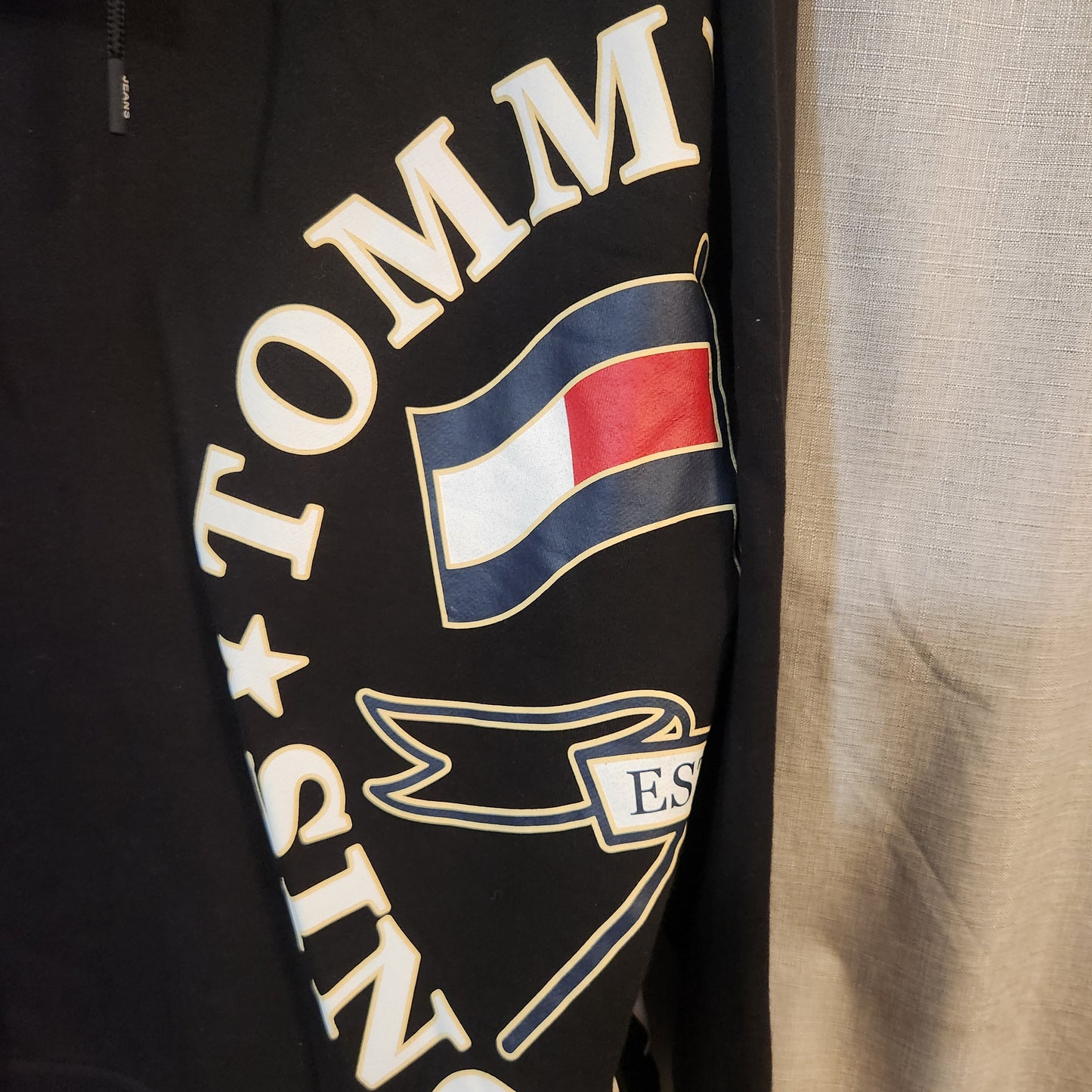 Tommy Jeans TJM Skater Prep Side Hoodie Black XXL BNWT Oversized Logo Pullover