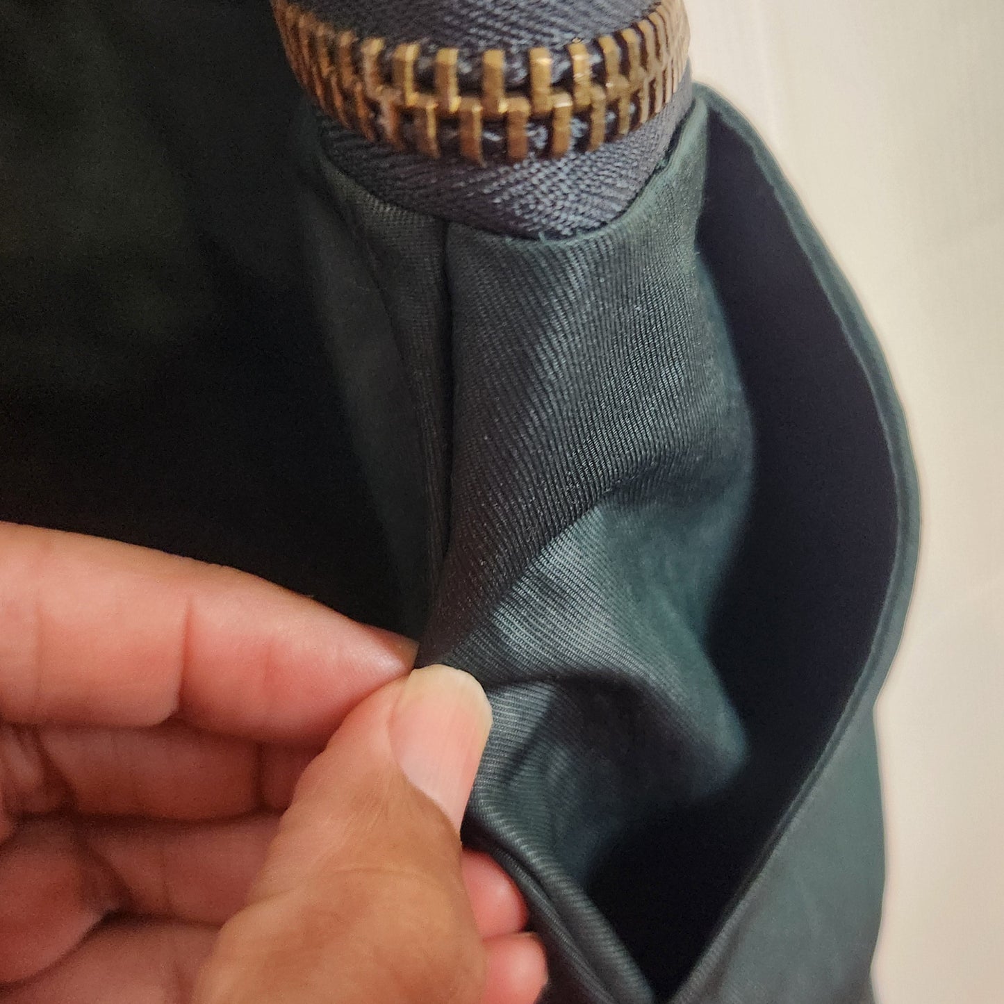 E.Style Sleeveless Faux Leather Look Zip Pocket Dress | Dark Teal | Size 22