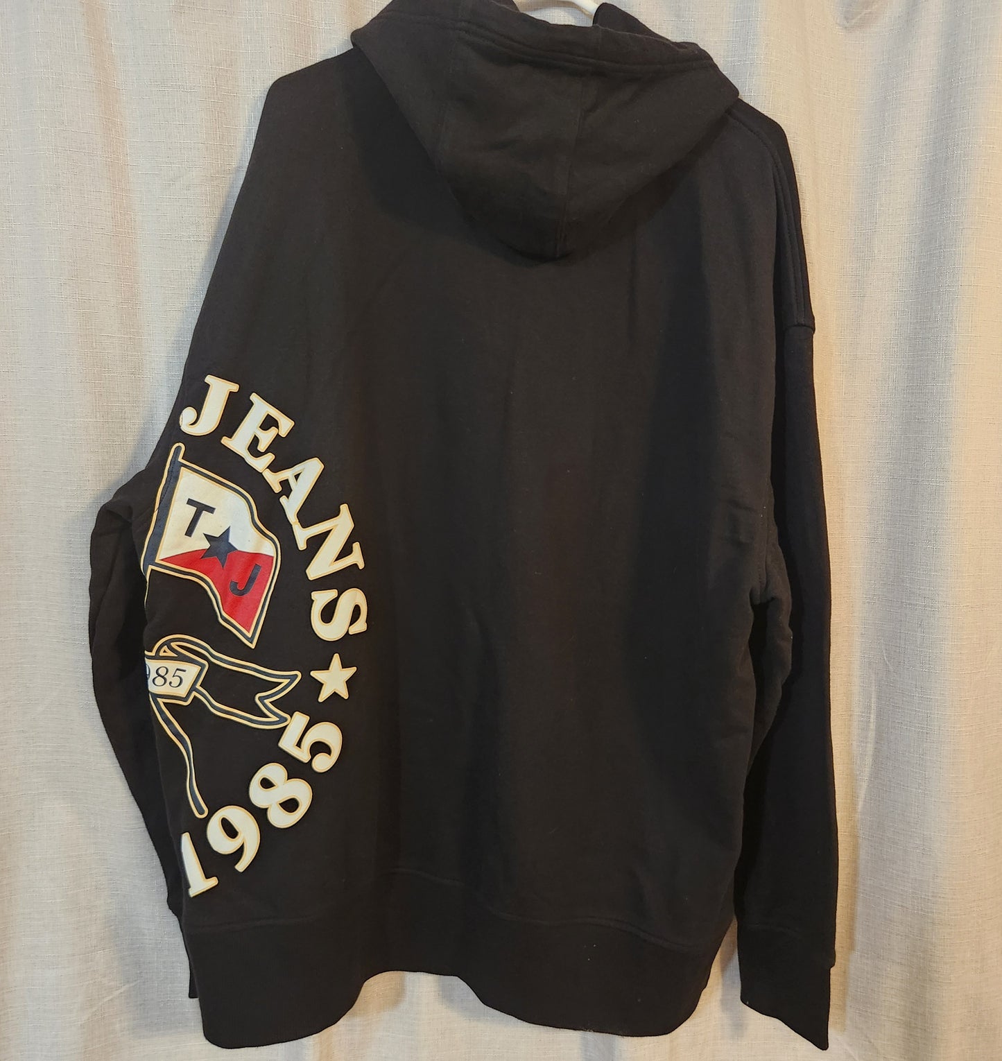 Tommy Jeans TJM Skater Prep Side Hoodie Black XXL BNWT Oversized Logo Pullover