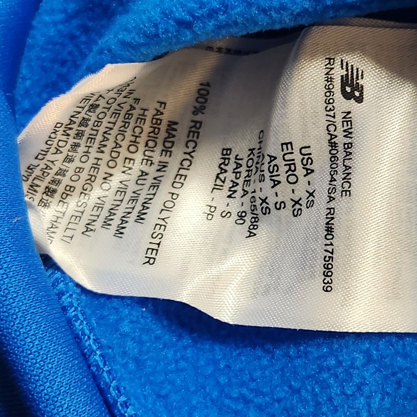 New Balance NB Heat Performance Hoodie Blue XS Pullover Activewear