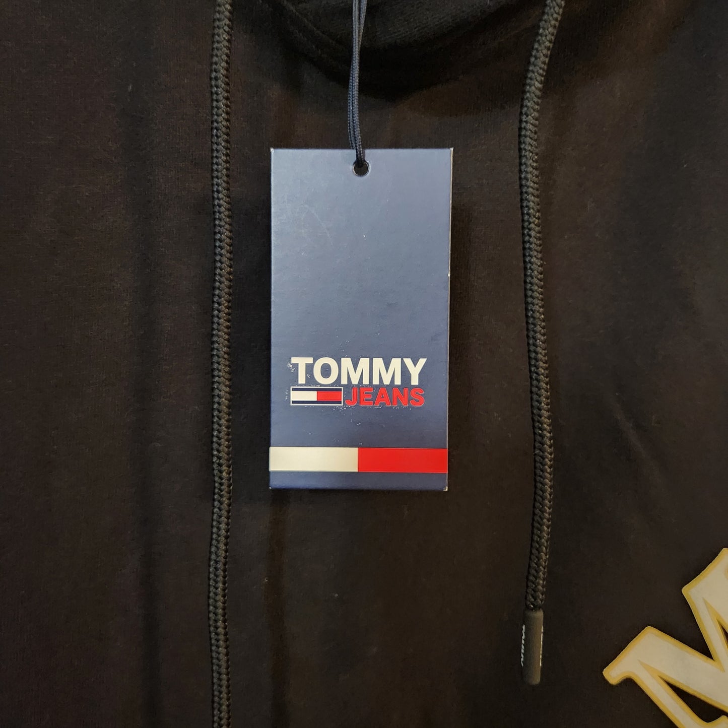 Tommy Jeans TJM Skater Prep Side Hoodie Black XXL BNWT Oversized Logo Pullover
