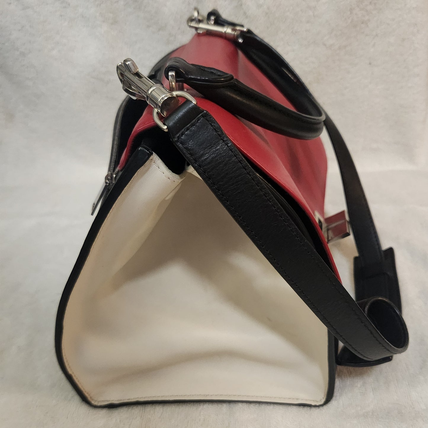 Authentic CELINE Medium Frame Bag Tri-Colour Smooth Calfskin Leather – Made in Italy