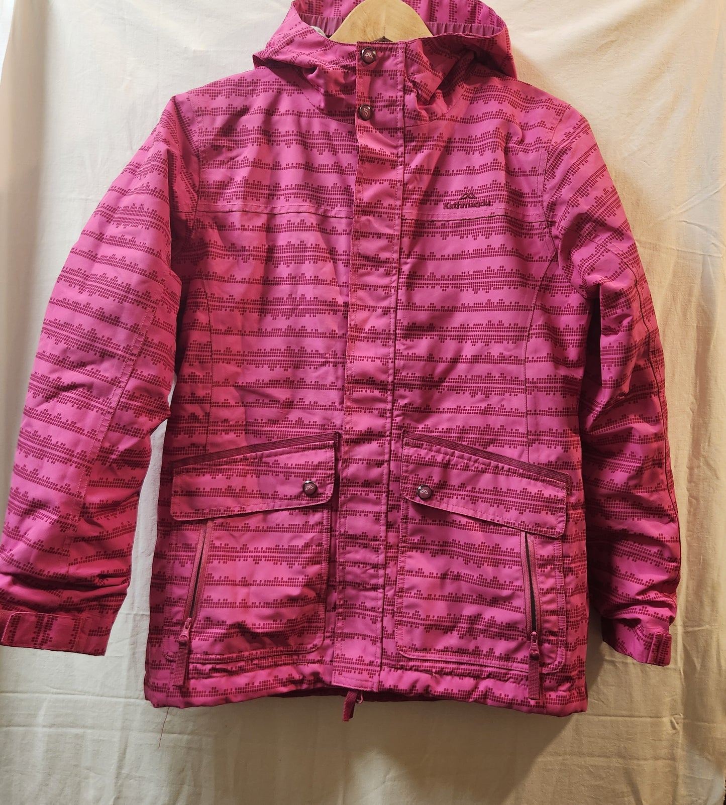 Kathmandu NGX2 Kids Waterproof Hooded Jacket Pink | Size 12 Years | Excellent Condition