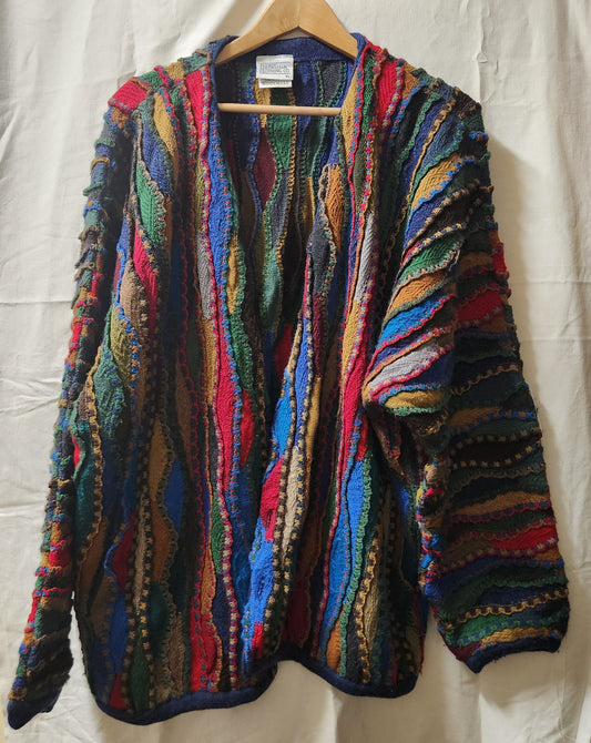 Vintage Purely Australian Woolmark Cardigan | Made in Australia | XL