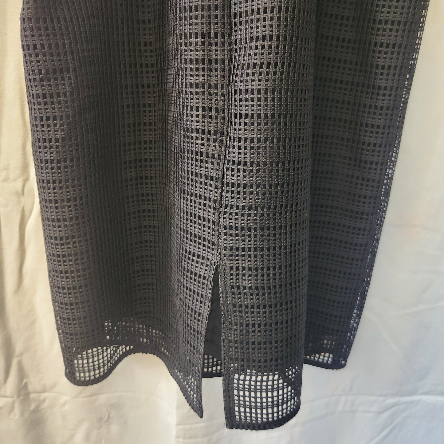 Veronika Maine Black Mesh Detail Dress | Made in Australia | Size 6