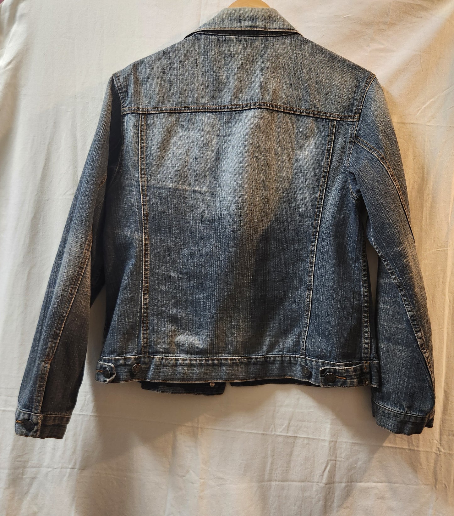 Jeans West Women's Blue Denim Jacket XL | Classic Vintage Wash 100% Cotton