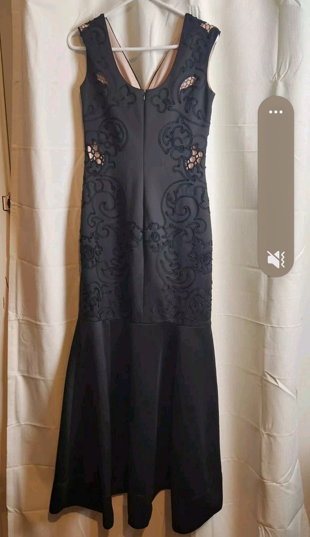 Phase 8 (Collection 8)Black Embellished Midi Dress Size 12 Cocktail Formal Evening Dress