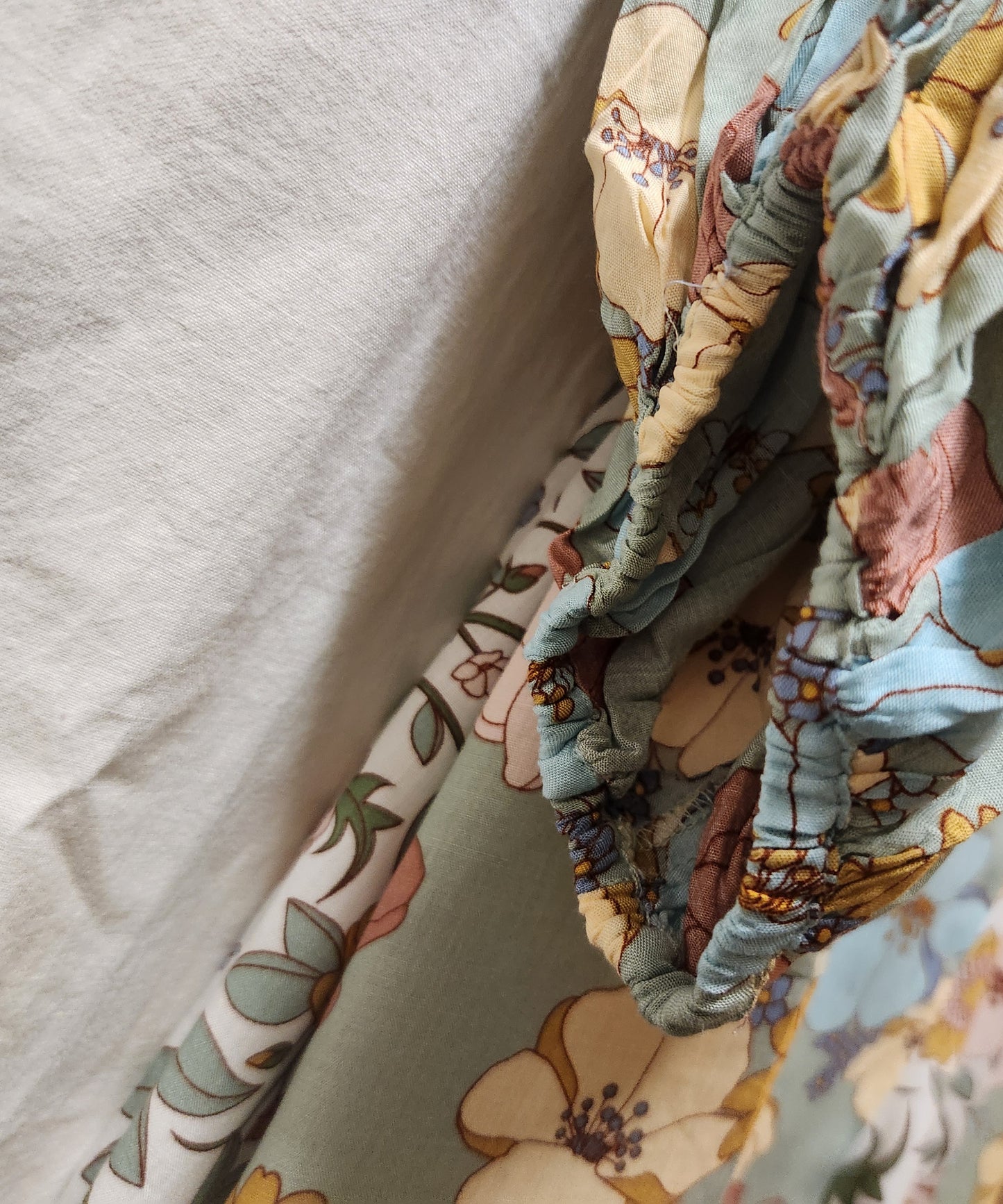 Bohemian Traders Floral Balloon Sleeve Maxi Dress Size M/L NWT