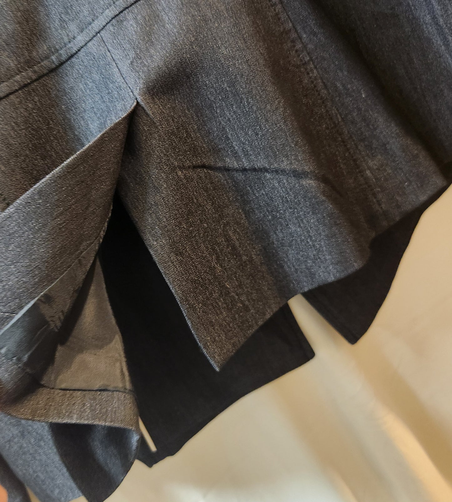 Calvin Klein Stretch Charcoal Double Breasted Blazer Women's Size 16W Tailored Jacket