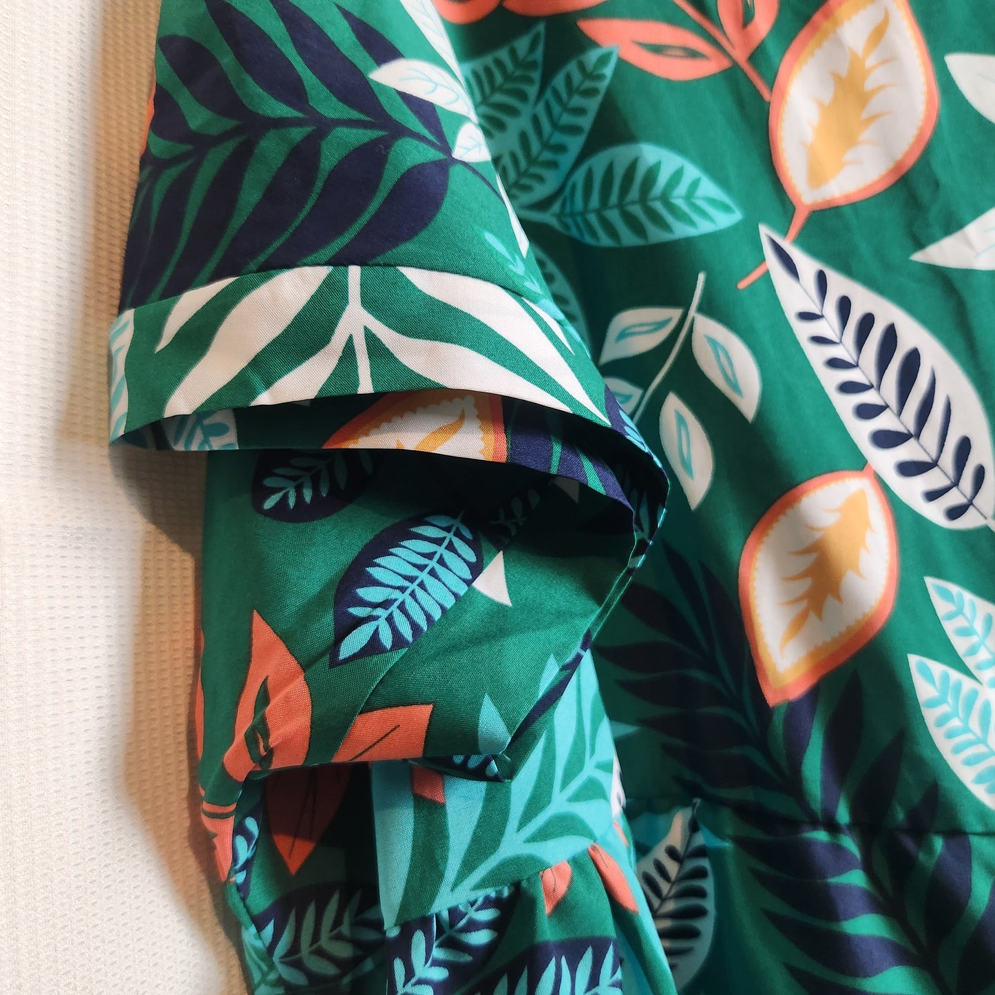 Emery Rose Tropical Leaf Print V-Neck Shift Dress | 4XL | BNWT
