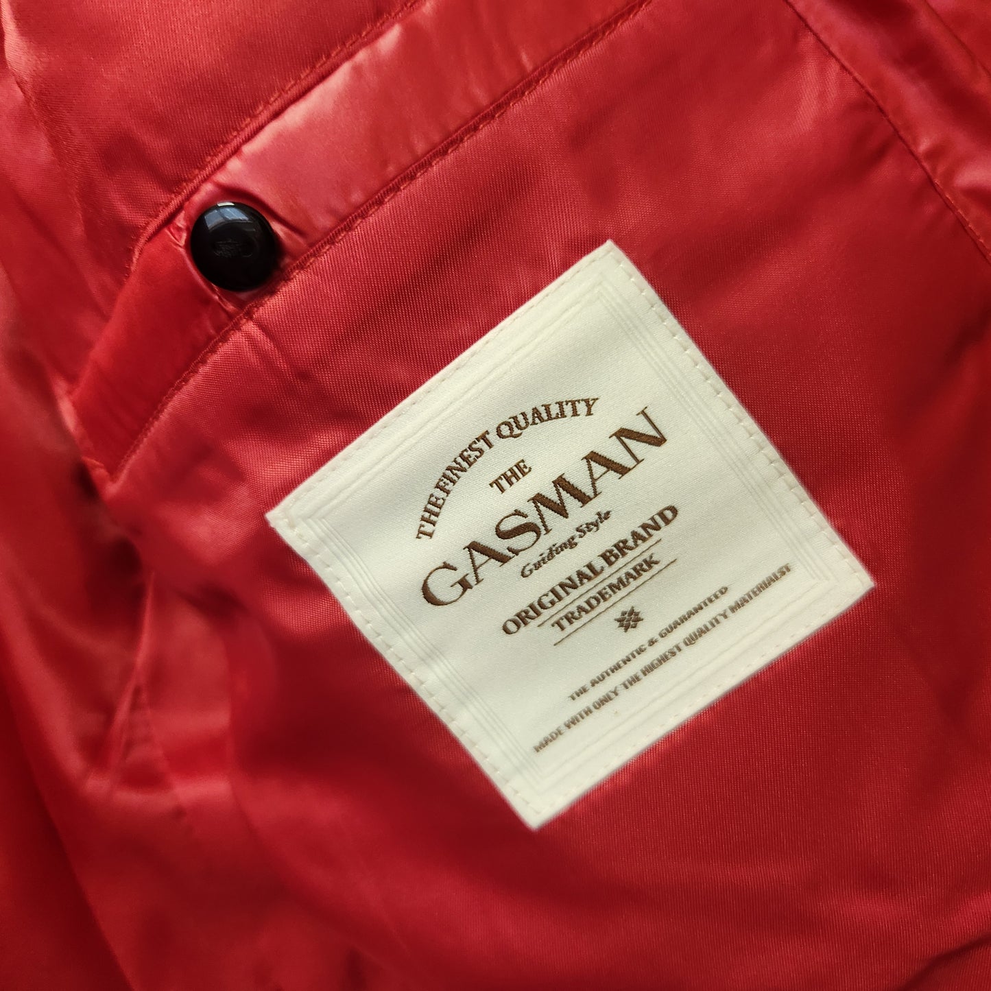 Gasman Women's Red Lightweight Quilted Puffer Jacket Hooded Size Small