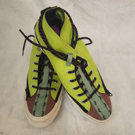 Converse Chuck 70 Utility Zip Low Top Sneakers Lime Green Multi Colour Men's US 9 / Women's US 11