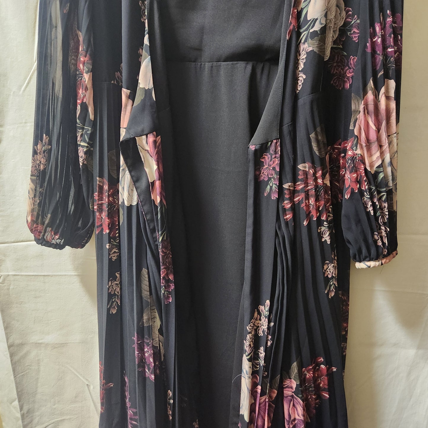 Portmans Floral Pleated Wrap Dress – Size 14