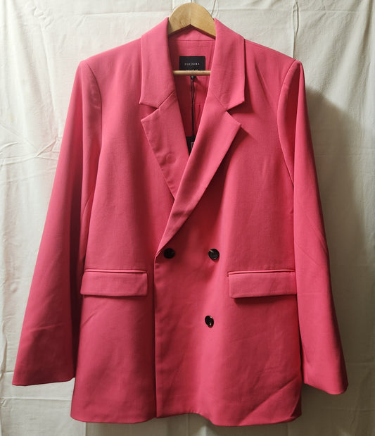 DECJUBA Carys Boyfriend Blazer Watermelon Pink | Size 12 | New With Tags