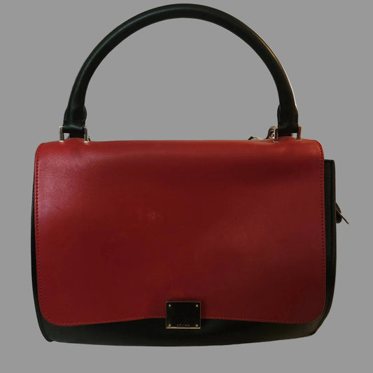 Authentic CELINE Medium Frame Bag Tri-Colour Smooth Calfskin Leather – Made in Italy