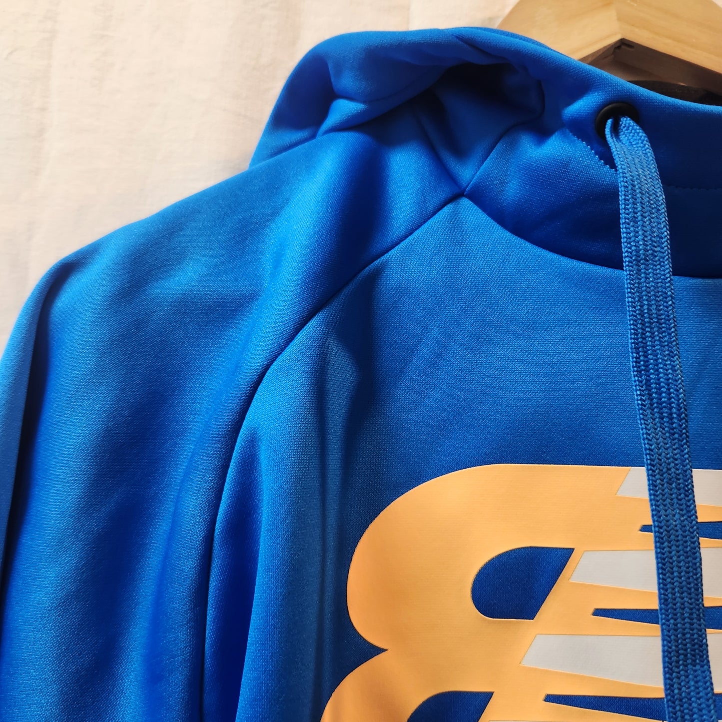 New Balance NB Heat Performance Hoodie Blue XS Pullover Activewear