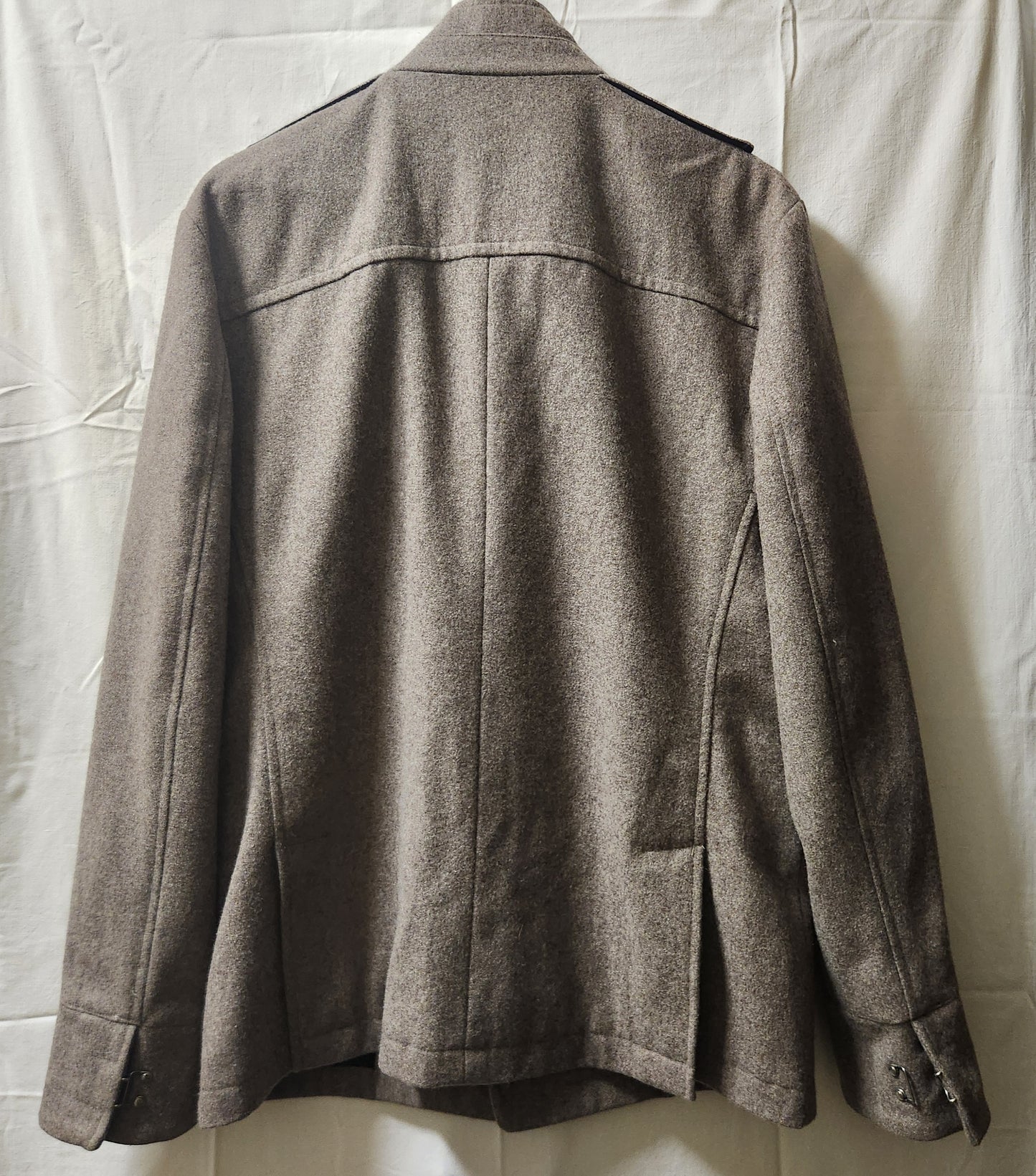 Barkers Men's Wool Blend Field Jacket Size M | Taupe Military Style Coat