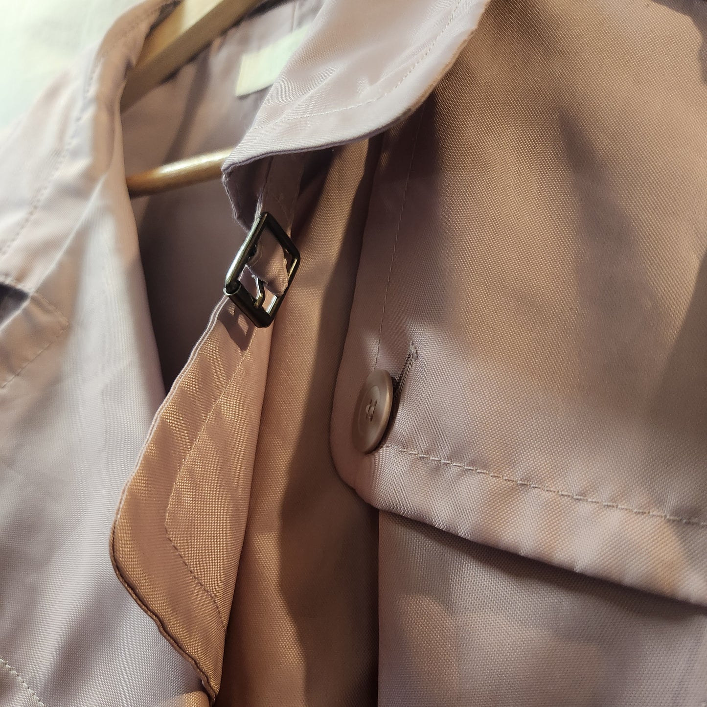 Marks & Spencer Dusky Rose Trench-Style Jacket UK 18 | Double-Breasted