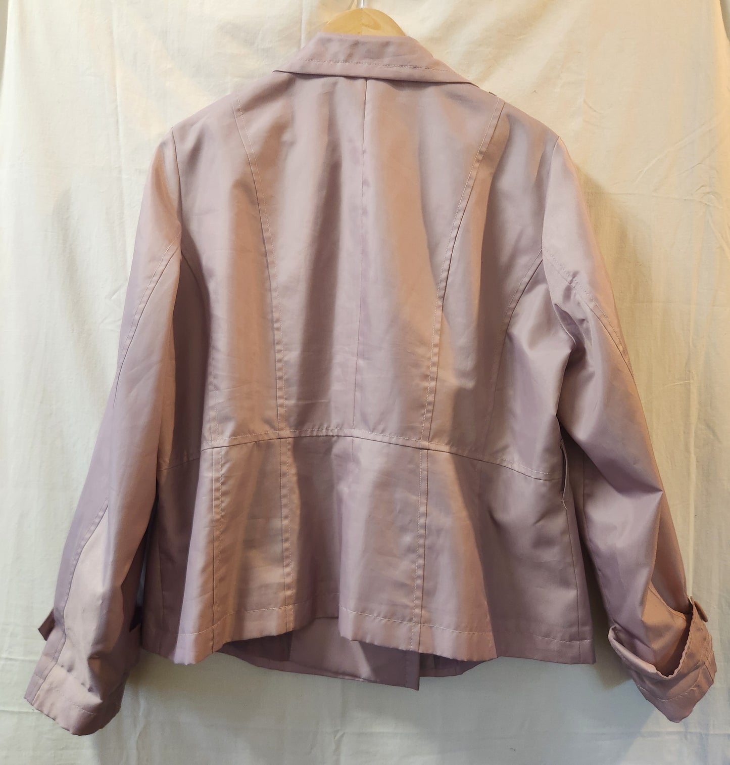 Marks & Spencer Dusky Rose Trench-Style Jacket UK 18 | Double-Breasted