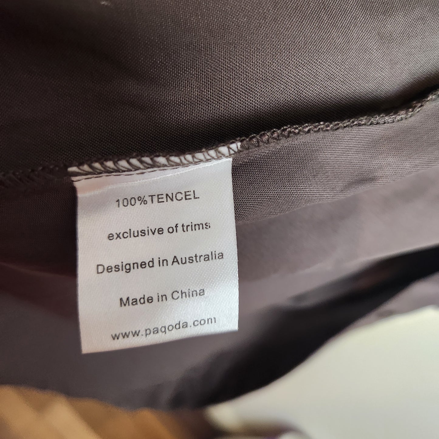 BNWT Paqoda Muyu Dress Slate Size 2 | 100% TENCEL Midi Shirt Dress