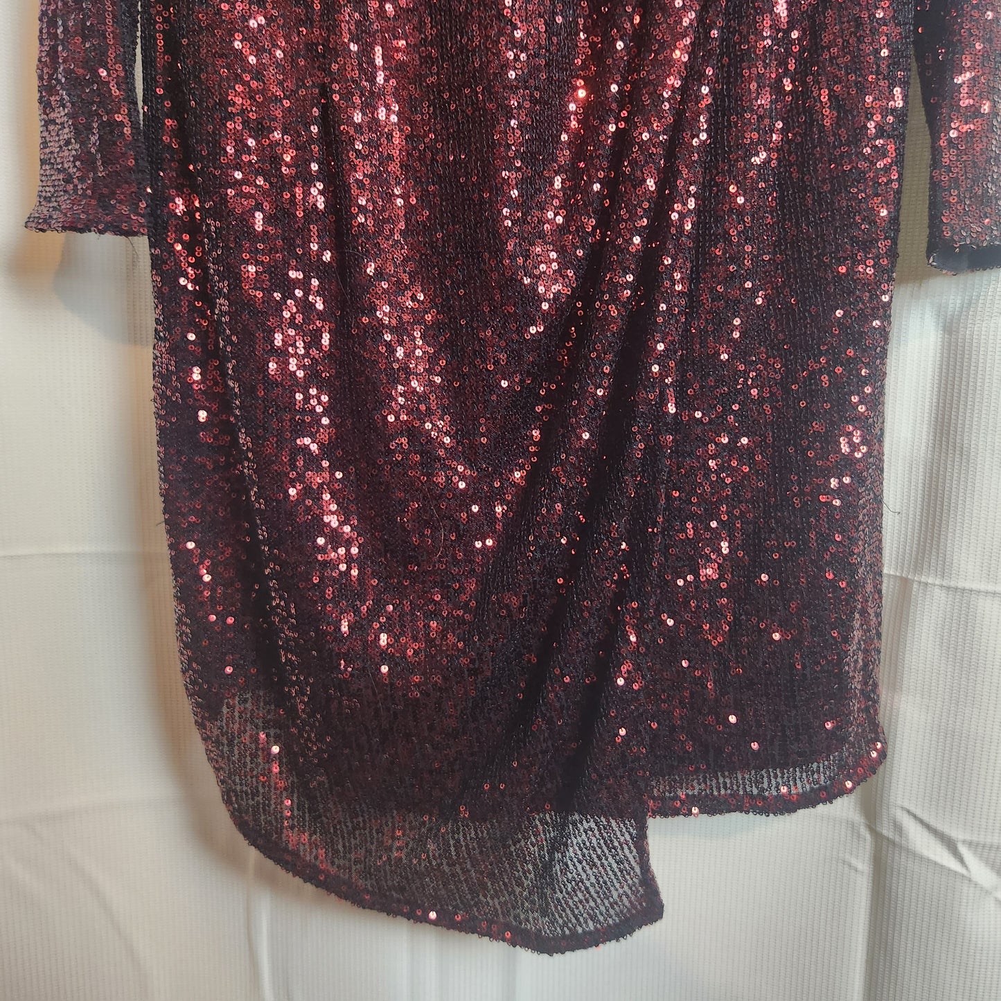 City Chic Razzle Ruby Sequin Wrap Dress BNWT Size M (18) Evening Cocktail Party
