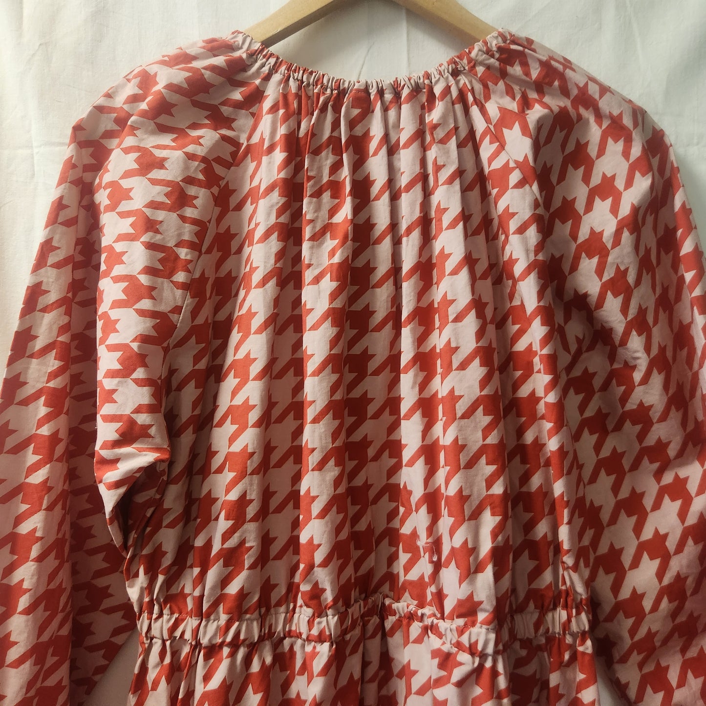 Dear Sutton Alexis Dress Ruby Houndstooth Size 16 BNWT