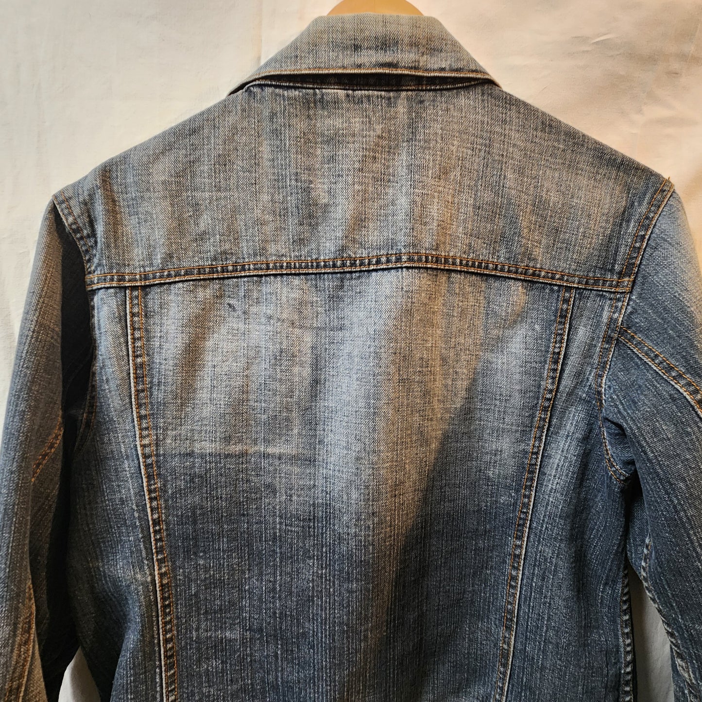 Jeans West Women's Blue Denim Jacket XL | Classic Vintage Wash 100% Cotton