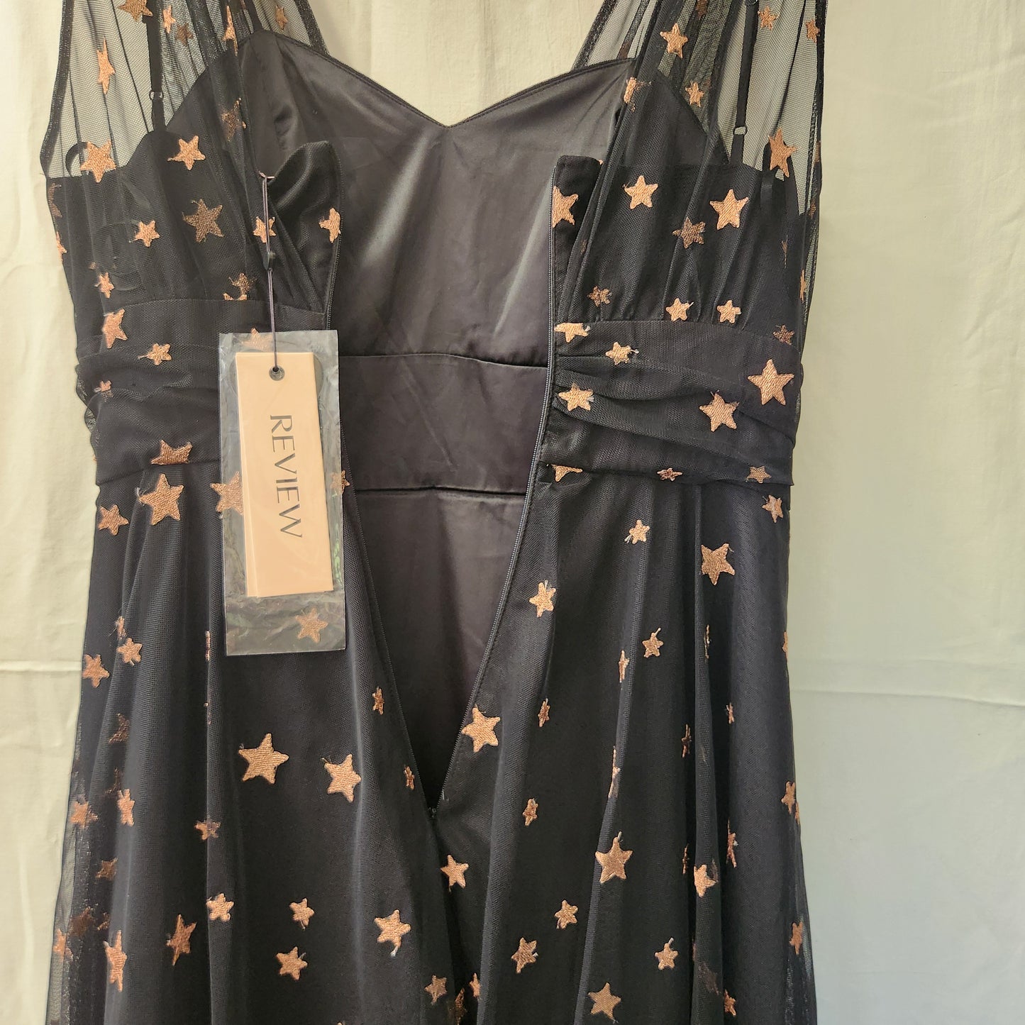 Review Wish Upon A Star Dress BNWT Size 12 Black Rose Gold Occasion Dress