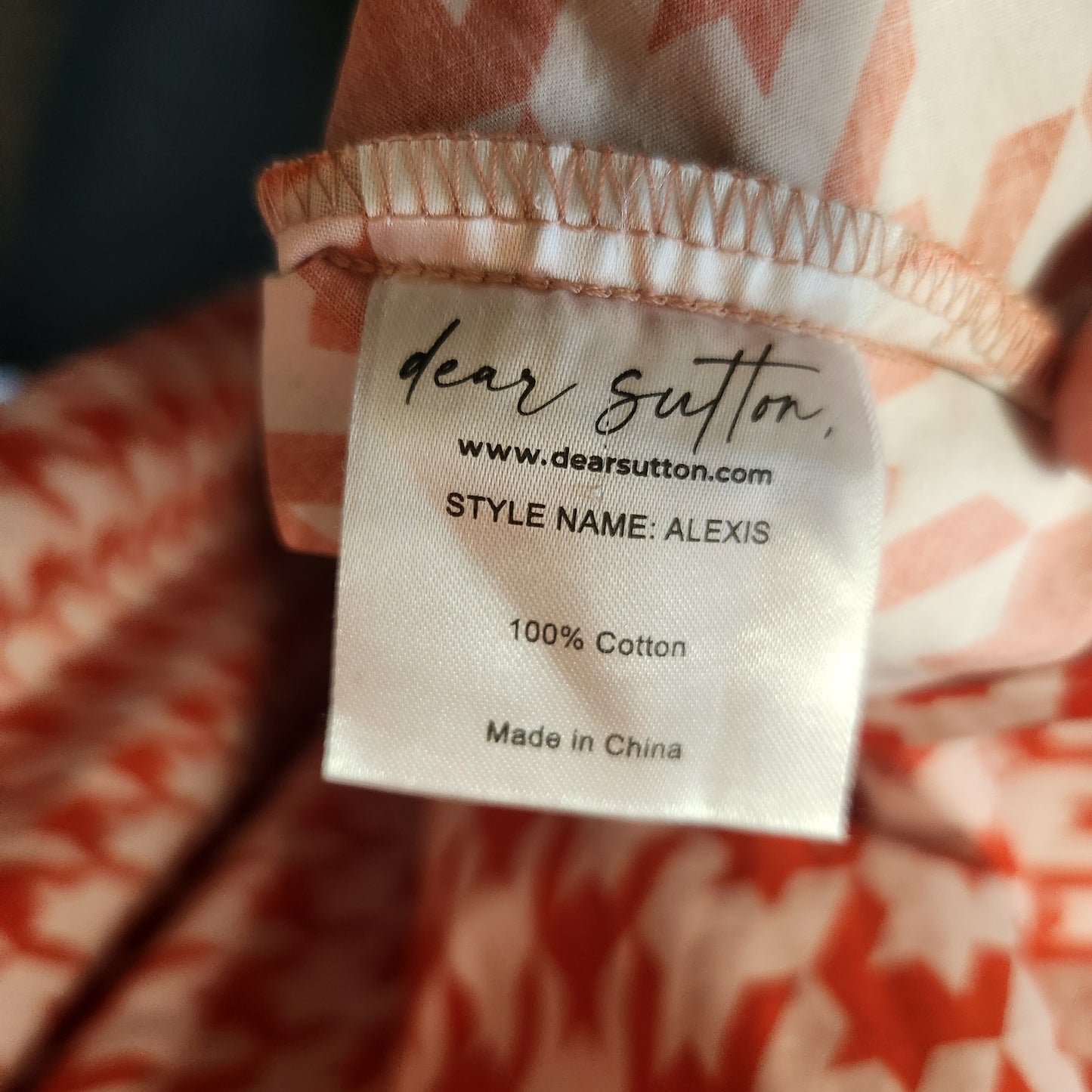 Dear Sutton Alexis Dress Ruby Houndstooth Size 16 BNWT