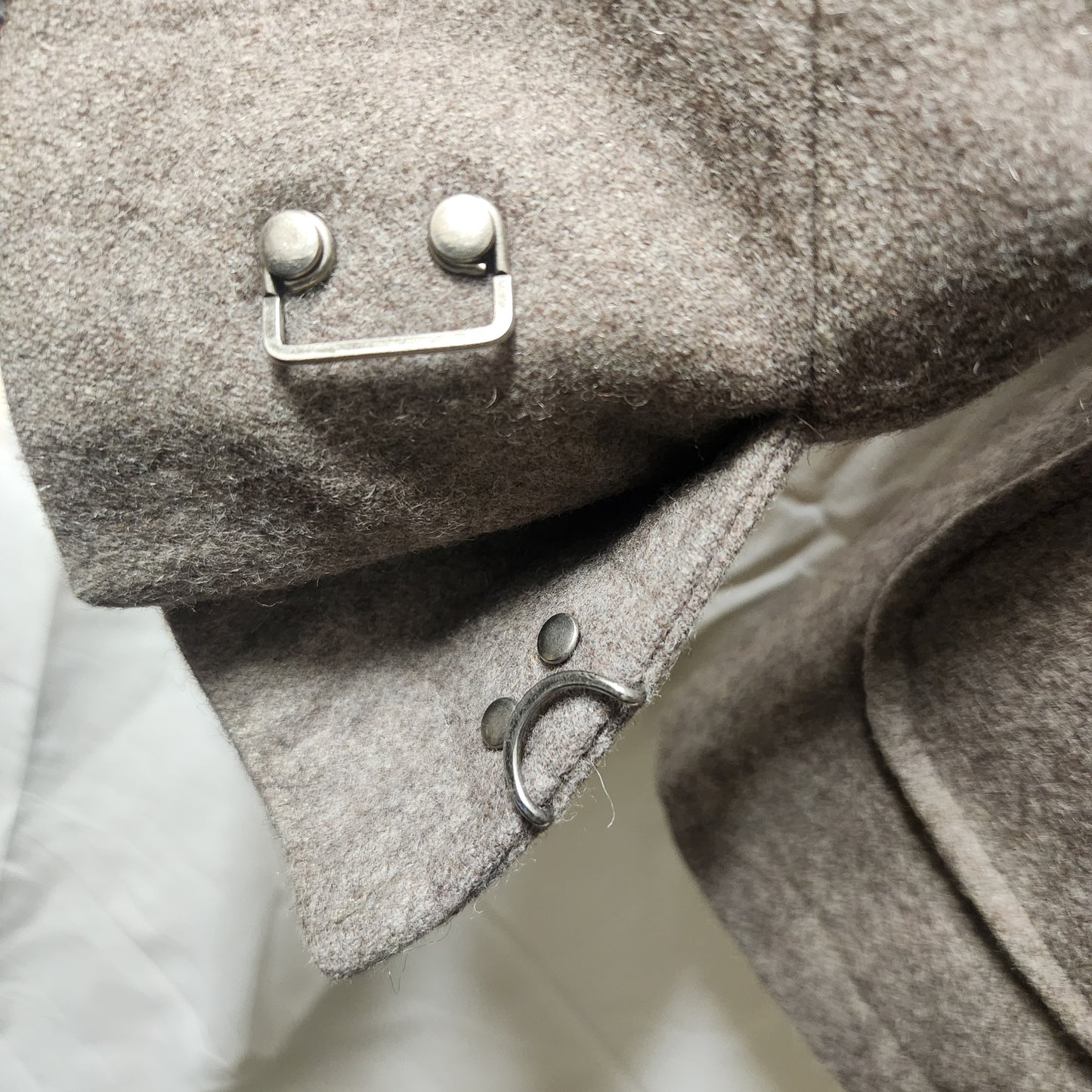 Barkers Men's Wool Blend Field Jacket Size M | Taupe Military Style Coat