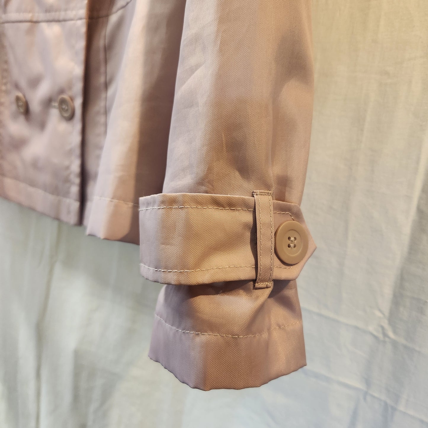 Marks & Spencer Dusky Rose Trench-Style Jacket UK 18 | Double-Breasted