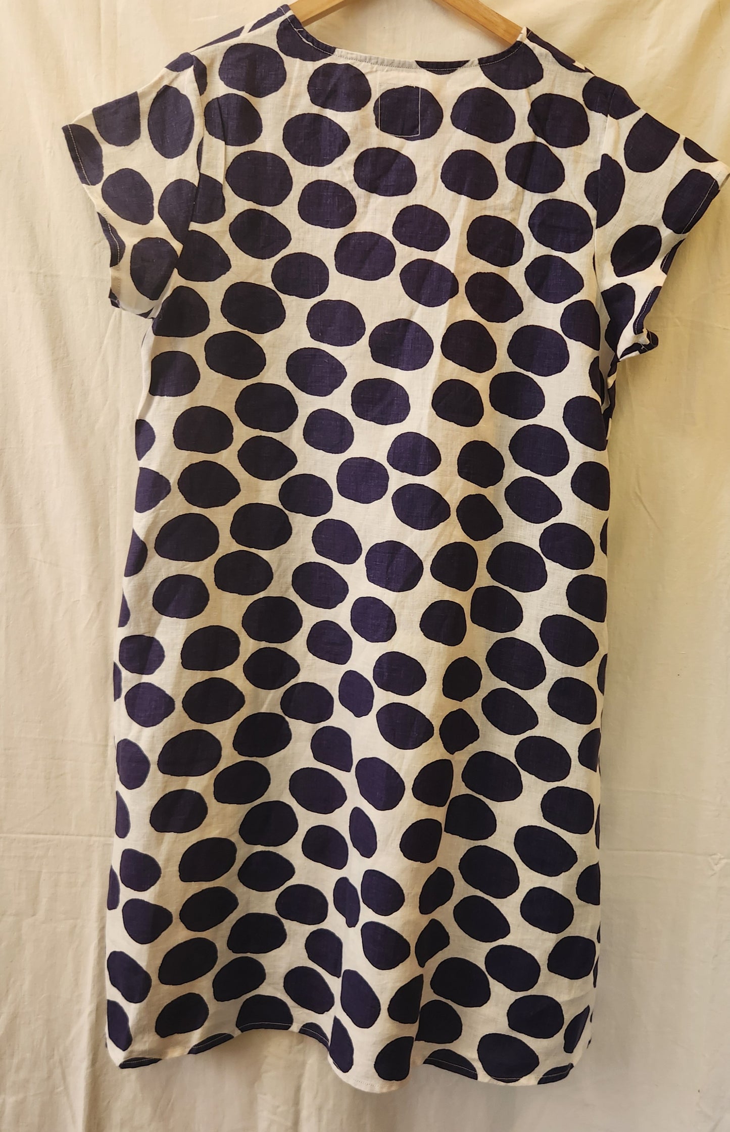 HUT Noosa 100% Linen Polka Dot Dress BNWT | Size M | Coastal Australian St